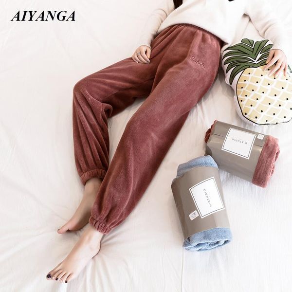 women's pants & capris thick coral fleece women 2021 autumn winter warm pant for soft elastic waist loose cozy casual trousers female, Black;white
women's pants & capris thick coral fleece women 2021 autumn winter warm pant for soft elastic waist loose cozy casual trousers female, Black;white
