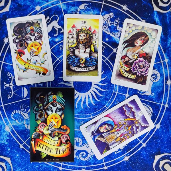 eight coins' tattoo tarot cards prophecy divination deck english version entertainment board game 82 sheets/box
eight coins' tattoo tarot cards prophecy divination deck english version entertainment board game 82 sheets/box