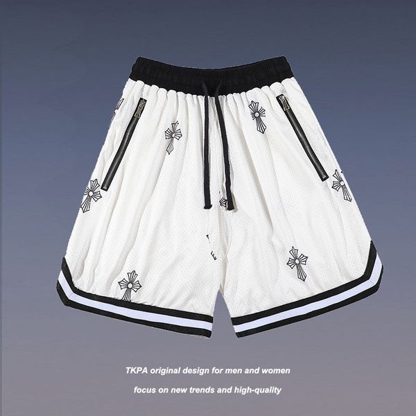 tkpa trend zipper loose basketball sport capris high street cross print mesh casual shorts, White;black
tkpa trend zipper loose basketball sport capris high street cross print mesh casual shorts, White;black