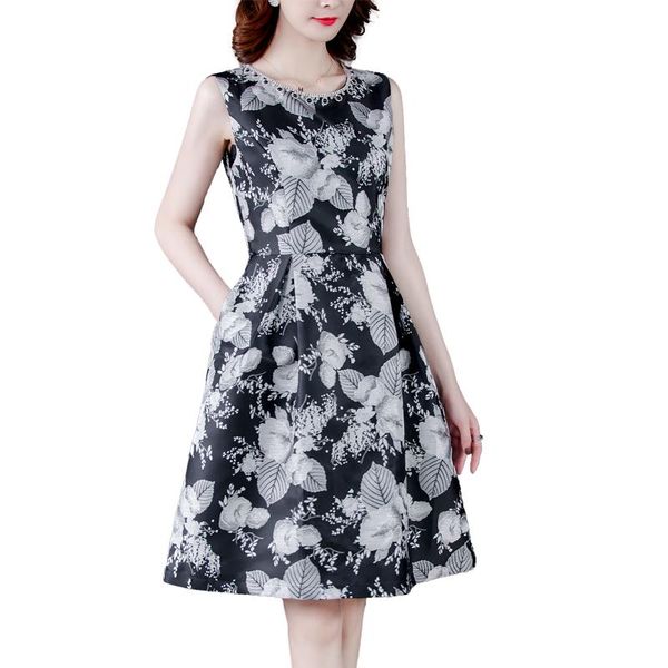 casual dresses 2021 summer women sleeveless slim vest dress diamond-encrusted o-neck retro print elegant, Black;gray
casual dresses 2021 summer women sleeveless slim vest dress diamond-encrusted o-neck retro print elegant, Black;gray