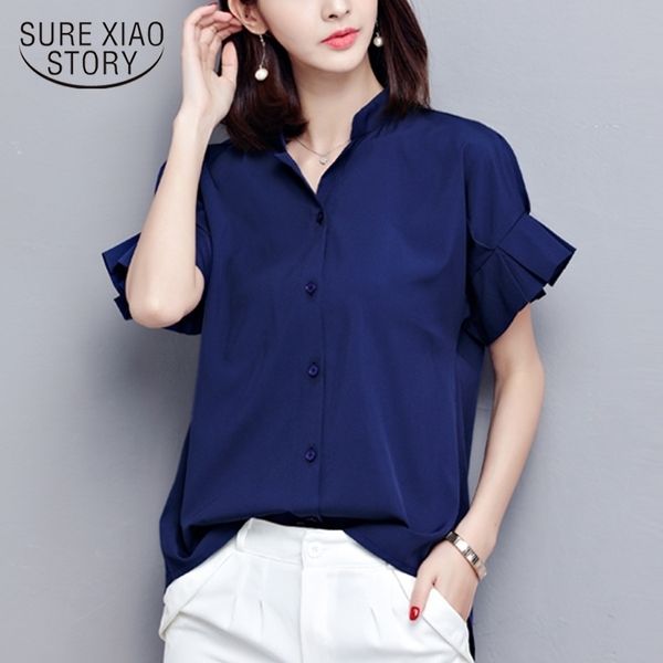 women chiffon summer europe trade v collar 200 pounds large size women's shirt short-sleeved blusas 580i 30 210415, White
women chiffon summer europe trade v collar 200 pounds large size women's shirt short-sleeved blusas 580i 30 210415, White