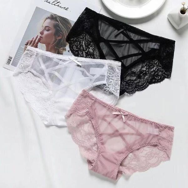 women's panties lace woman beautiful personality underwear ladies low waist comfortable transparent breathable female, Black;pink
women's panties lace woman beautiful personality underwear ladies low waist comfortable transparent breathable female, Black;pink