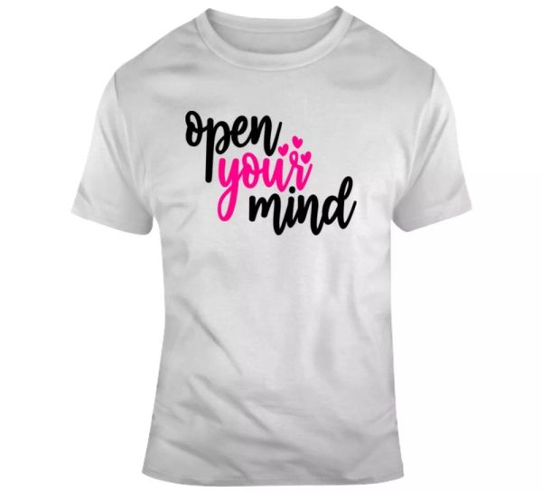 open your mind positive t-shirt motivational and inspirational tee gift t shirt, White;black
open your mind positive t-shirt motivational and inspirational tee gift t shirt, White;black
