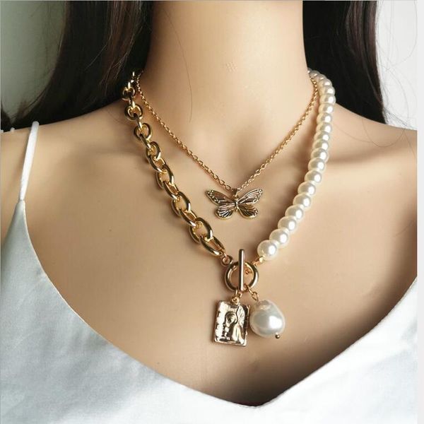 pendant necklaces punk vintage multilayer pearl ot clasp butterfly necklace for women gold silver color set jewelry gift fashion
pendant necklaces punk vintage multilayer pearl ot clasp butterfly necklace for women gold silver color set jewelry gift fashion