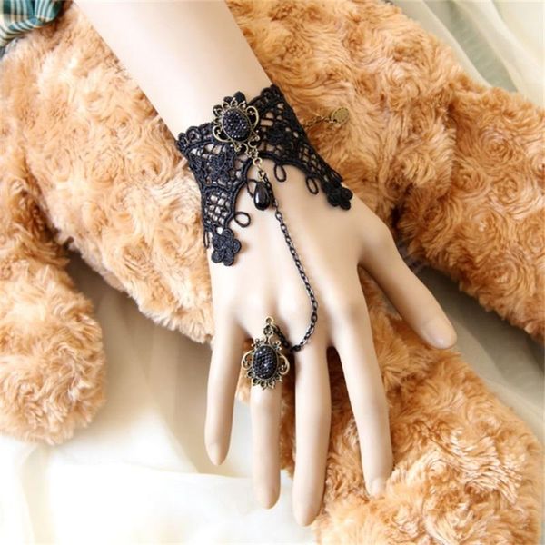 charm bracelets vintage black lace & bangles for women wrist jewelry handmade accessories gothic party, Golden;silver
charm bracelets vintage black lace & bangles for women wrist jewelry handmade accessories gothic party, Golden;silver