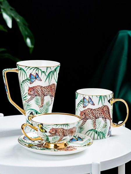 bone china coffee tea cup saucer set with spoon 500ml large capacity mug cheetah pattern mugs
bone china coffee tea cup saucer set with spoon 500ml large capacity mug cheetah pattern mugs