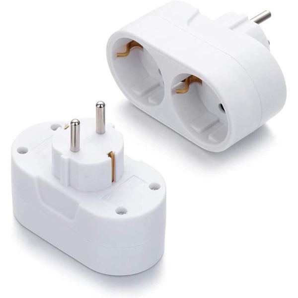smart power plugs european conversion plug 1 to 2 way socket adapter eu standard 16a travel ac 110~250v
smart power plugs european conversion plug 1 to 2 way socket adapter eu standard 16a travel ac 110~250v