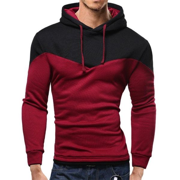 men's hoodies & sweatshirts autumn pullover sweatshirt korean style slim stitching plus size trendy color matching sports fashion hoodi, Black
men's hoodies & sweatshirts autumn pullover sweatshirt korean style slim stitching plus size trendy color matching sports fashion hoodi, Black
