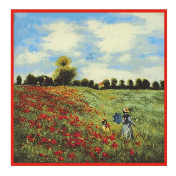 scarves twill silk scarf woman flowers painting square wraps bandana small hijab foulards tie headband neckerchief 53cm, Blue;gray
scarves twill silk scarf woman flowers painting square wraps bandana small hijab foulards tie headband neckerchief 53cm, Blue;gray