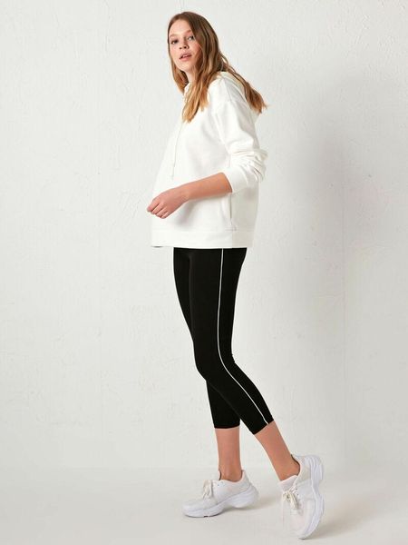 women's leggings 2021 season stripe detailed ankle sport with waist elastic young trend capri elegant narrow, Black
women's leggings 2021 season stripe detailed ankle sport with waist elastic young trend capri elegant narrow, Black