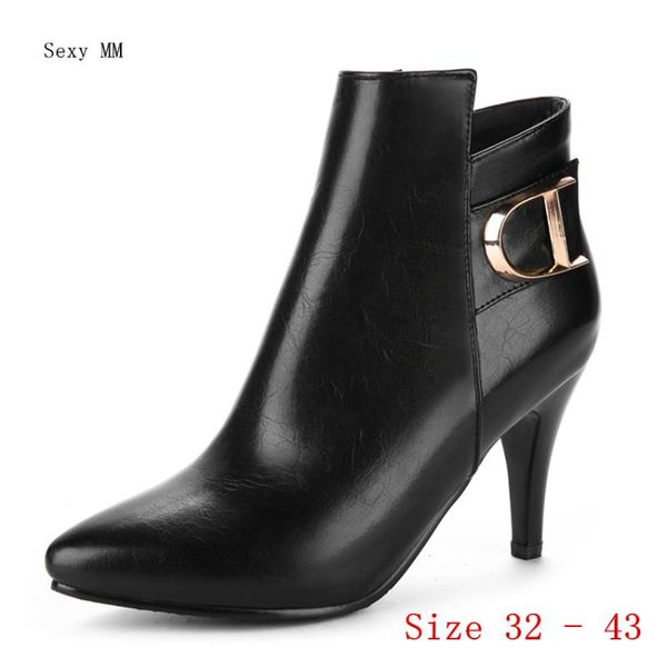 boots spring autumn high heels women ankle heel shoes woman short small plus size 32 - 43, Black
boots spring autumn high heels women ankle heel shoes woman short small plus size 32 - 43, Black