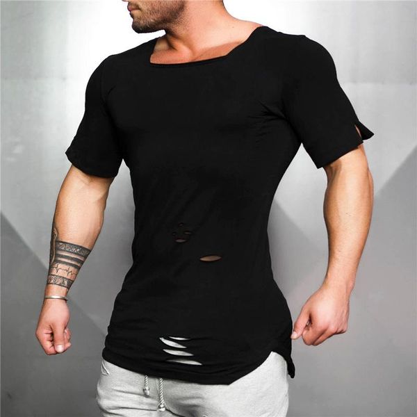 men's t-shirts oversize t-shirt fashion men s clothing hole personality, White;black
men's t-shirts oversize t-shirt fashion men s clothing hole personality, White;black