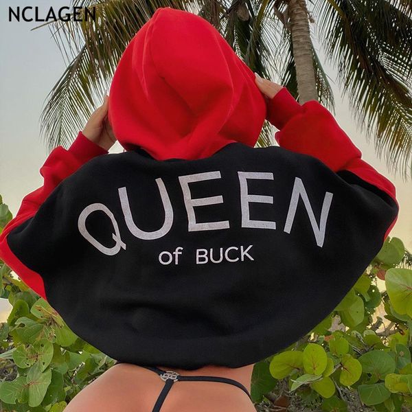 women hoodie nclagen letter print crop sweatshirts patchwork long sleeve hooded hoodies 2021 autumn loose casual streetwear pullovers, Black
women hoodie nclagen letter print crop sweatshirts patchwork long sleeve hooded hoodies 2021 autumn loose casual streetwear pullovers, Black