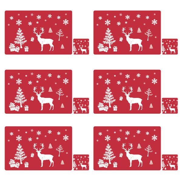 christmas table mat coaster creative heat insulation non slip pvc printing 
christmas table mat coaster creative heat insulation non slip pvc printing
