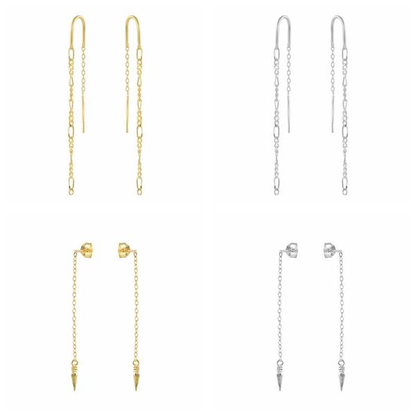 dangle & chandelier canner 925 sterling silver drop earrings tassel chain boucle d'oreille femme personality rivets for women
dangle & chandelier canner 925 sterling silver drop earrings tassel chain boucle d'oreille femme personality rivets for women
