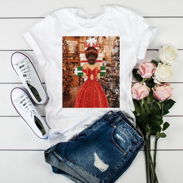 women's t-shirt women year clothing holiday merry christmas clothes ladies gift lovely trend graphic print tee tshirt female, White
women's t-shirt women year clothing holiday merry christmas clothes ladies gift lovely trend graphic print tee tshirt female, White