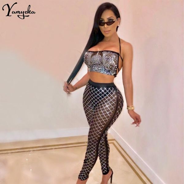 women's jumpsuits & rompers sparkling diamond mesh see through summer bodysuit women bodycon black bandage sequin jumpsuit night club p, Black;white
women's jumpsuits & rompers sparkling diamond mesh see through summer bodysuit women bodycon black bandage sequin jumpsuit night club p, Black;white