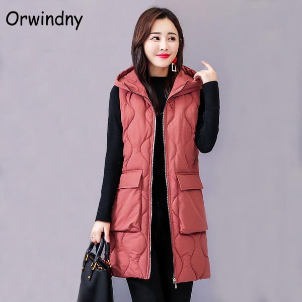 women's vests orwindny winter vest women long waistcoat casual oversize s-6xl warm thick autumn hooded sleeveless jacket coat, Black;white
women's vests orwindny winter vest women long waistcoat casual oversize s-6xl warm thick autumn hooded sleeveless jacket coat, Black;white