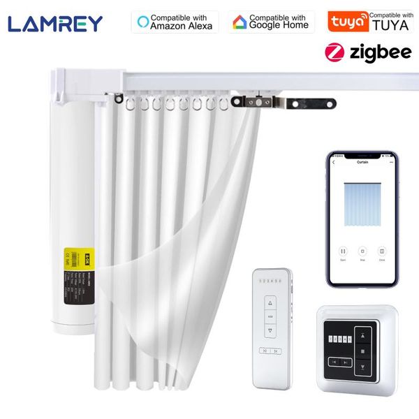 smart home control curtain motor tuya zigbee 3.0 life customized electric curtains track with rf remote alexa echo
smart home control curtain motor tuya zigbee 3.0 life customized electric curtains track with rf remote alexa echo