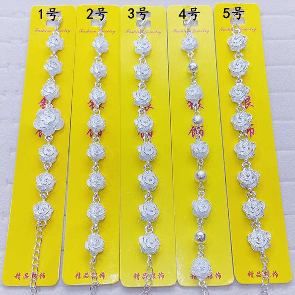 alloy sier plated flower bracelet small camellia female rose fire sunflower, Golden;silver
alloy sier plated flower bracelet small camellia female rose fire sunflower, Golden;silver