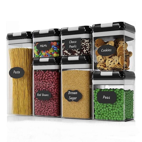 storage bottles & jars 7pcs sealed canister set transparent plastic grain coffee moisture-proof dry goods tank with lid containers mode
storage bottles & jars 7pcs sealed canister set transparent plastic grain coffee moisture-proof dry goods tank with lid containers mode