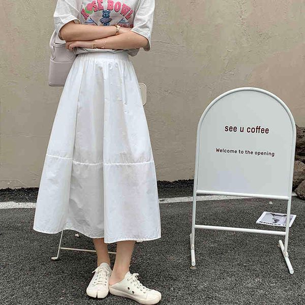 solid elastic high waist fashion solid korean style mid-calf a-line women casual skirts 210522, Black
solid elastic high waist fashion solid korean style mid-calf a-line women casual skirts 210522, Black