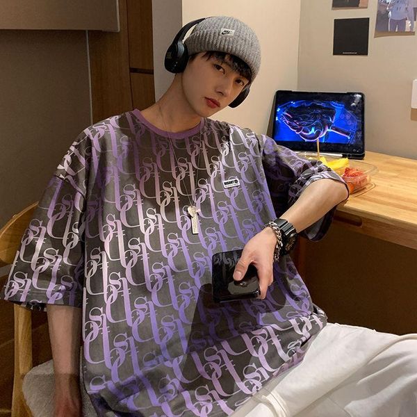 summer youth loose large size letter gradient printing short-sleeved t-shirt fashion casual round neck pullover men's t-shirts, White;black
summer youth loose large size letter gradient printing short-sleeved t-shirt fashion casual round neck pullover men's t-shirts, White;black
