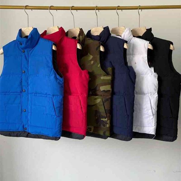 82642221 new winter couple classic small print fashion trend versatile stand collar vest, Black
82642221 new winter couple classic small print fashion trend versatile stand collar vest, Black
