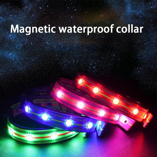 waterproof nylon dog collar led pet luminous silicone with usb charging function collars & leashes
waterproof nylon dog collar led pet luminous silicone with usb charging function collars & leashes