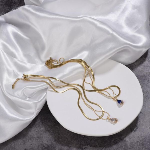 pendant necklaces kendall jenner double layer snake bones chain wide flat twin clavicle with internet short 2021, Silver
pendant necklaces kendall jenner double layer snake bones chain wide flat twin clavicle with internet short 2021, Silver