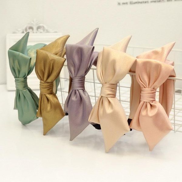 hair accessories korean version of the headband fashionable bright silk cloth wide brim headdress hairhoop side bow ladies
hair accessories korean version of the headband fashionable bright silk cloth wide brim headdress hairhoop side bow ladies