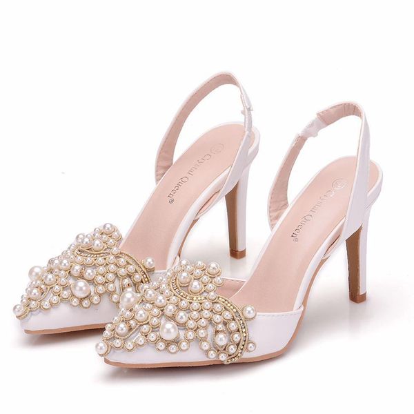 slippers 2021 summer pointed stiletto sandals bridesmaid wedding beaded shoes bridal dress large size single women lz9x, Black
slippers 2021 summer pointed stiletto sandals bridesmaid wedding beaded shoes bridal dress large size single women lz9x, Black