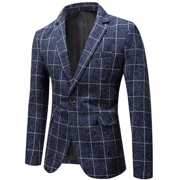 men's suits & blazers brand mens spring blazer autumn fashion plaid suit coat business casual slim fit jacket male clothes outerwear, White;black
men's suits & blazers brand mens spring blazer autumn fashion plaid suit coat business casual slim fit jacket male clothes outerwear, White;black
