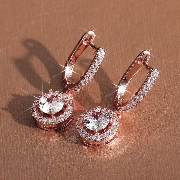 dangle & chandelier fashion personality temperament commuter round full zircon earrings ladies short jewelry rose gold, Silver
dangle & chandelier fashion personality temperament commuter round full zircon earrings ladies short jewelry rose gold, Silver