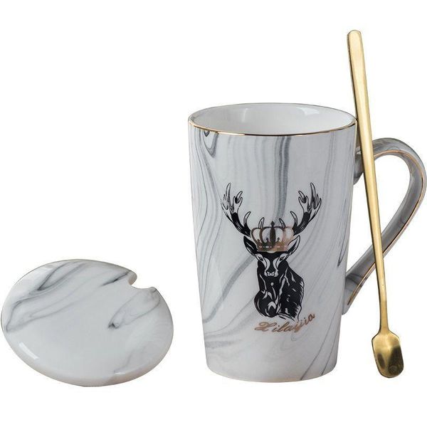 mugs mug coffee cup ceramic boys and girls gifts elk couple drinking household spoon with lid cups
mugs mug coffee cup ceramic boys and girls gifts elk couple drinking household spoon with lid cups