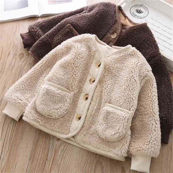fall winter korean boys clothes for girls cardigan granular velvet loose lamb warm children's jacket coat 210625, Blue;gray
fall winter korean boys clothes for girls cardigan granular velvet loose lamb warm children's jacket coat 210625, Blue;gray
