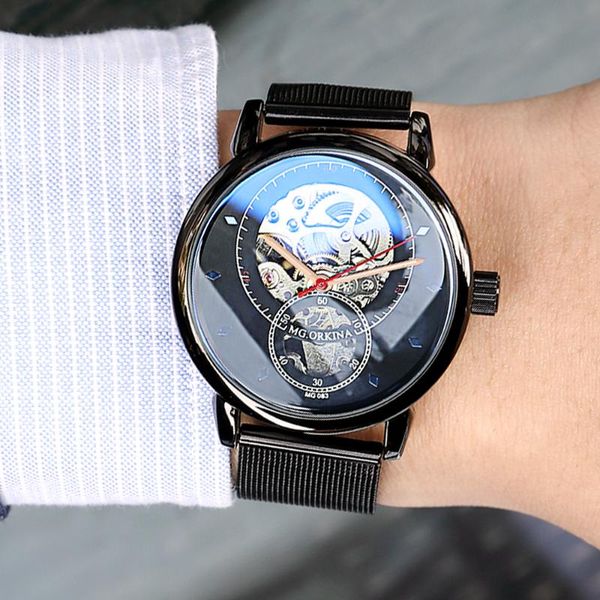 transparent case 2021 fashion men watches mechanical skeleton wrist watch automatic self-wind clock wristwatches, Slivery;brown
transparent case 2021 fashion men watches mechanical skeleton wrist watch automatic self-wind clock wristwatches, Slivery;brown