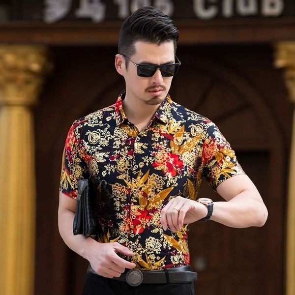 men's casual shirts shirtsummer middle-aged ice short sleeve men's silk broken flower gilded shirt loose thin fashion fxns, White;black
men's casual shirts shirtsummer middle-aged ice short sleeve men's silk broken flower gilded shirt loose thin fashion fxns, White;black