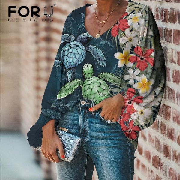 fashion casual soft long sleeves chiffon blouse for women hawaii plumeria with sea turtle print office lady clothes women's blouses & s, White
fashion casual soft long sleeves chiffon blouse for women hawaii plumeria with sea turtle print office lady clothes women's blouses & s, White
