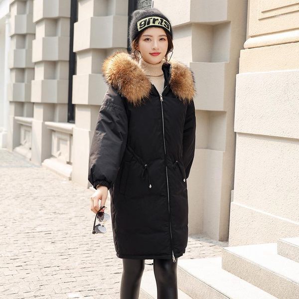 women's down & parkas the long jacket is thicker in loose raccoon white duck coat for women autumn and winter 2021 900411, Black
women's down & parkas the long jacket is thicker in loose raccoon white duck coat for women autumn and winter 2021 900411, Black