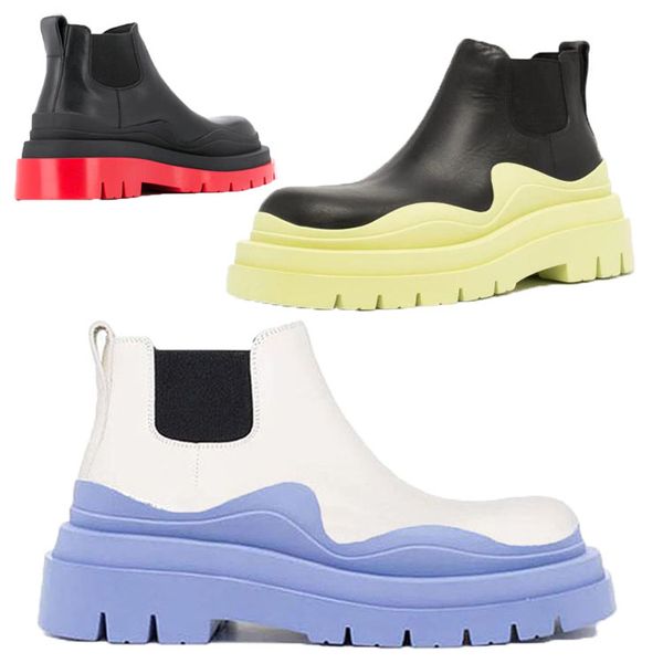 2021 man white+blue soles bottega boot fashion luxury tire leather chelsea booties men platform chunky shoes lady knight low upper boots wom, Black
2021 man white+blue soles bottega boot fashion luxury tire leather chelsea booties men platform chunky shoes lady knight low upper boots wom, Black