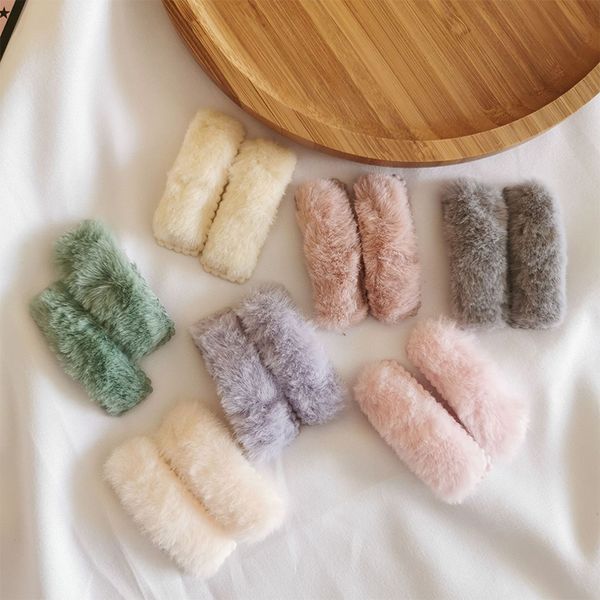 2pcs/set winter plush square hairpins candy color faux fur hair clip barrettes for girls fashion kids hair accessories headwear, Silver
2pcs/set winter plush square hairpins candy color faux fur hair clip barrettes for girls fashion kids hair accessories headwear, Silver