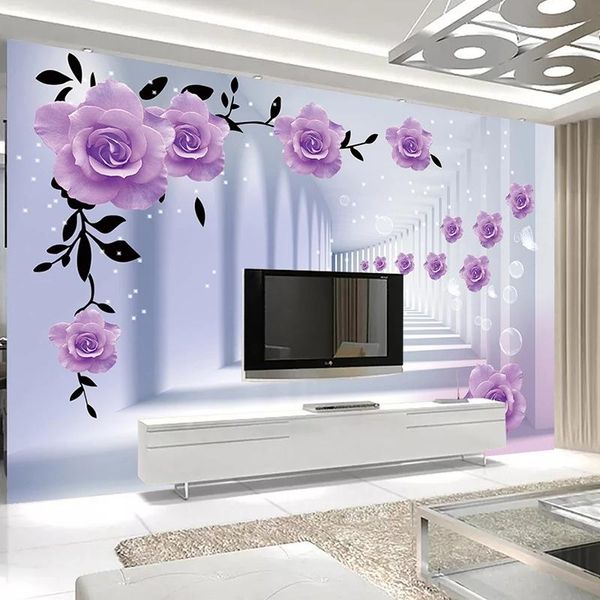 custom po mural wallpaper home decor 3d stereo space purple flower art painting living room tv background papier waterproof wallpapers
custom po mural wallpaper home decor 3d stereo space purple flower art painting living room tv background papier waterproof wallpapers