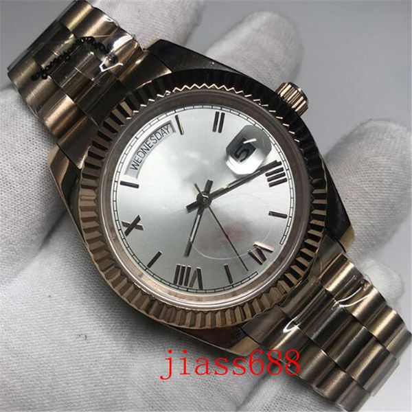 rose gold watches day date mechanical glide smooth 40mm mens royal oaks watch stainless steel bezel strap wristwatches, Slivery;brown
rose gold watches day date mechanical glide smooth 40mm mens royal oaks watch stainless steel bezel strap wristwatches, Slivery;brown