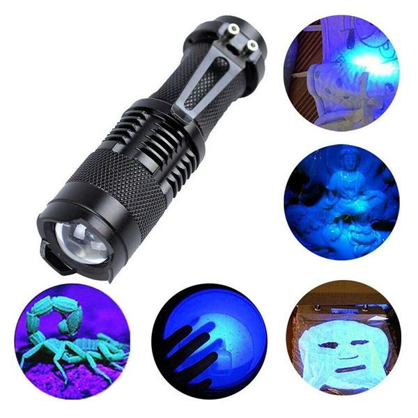 ultraviolet light with zoom function mini torch lamp purple tacke battery powered use / 14500 flashlights torches
ultraviolet light with zoom function mini torch lamp purple tacke battery powered use / 14500 flashlights torches