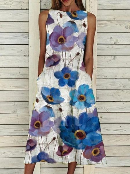 casual dresses spring summer sleeveless lady party dress elegant women o-neck long 2021 vintage floral print loose a-line, Black;gray
casual dresses spring summer sleeveless lady party dress elegant women o-neck long 2021 vintage floral print loose a-line, Black;gray