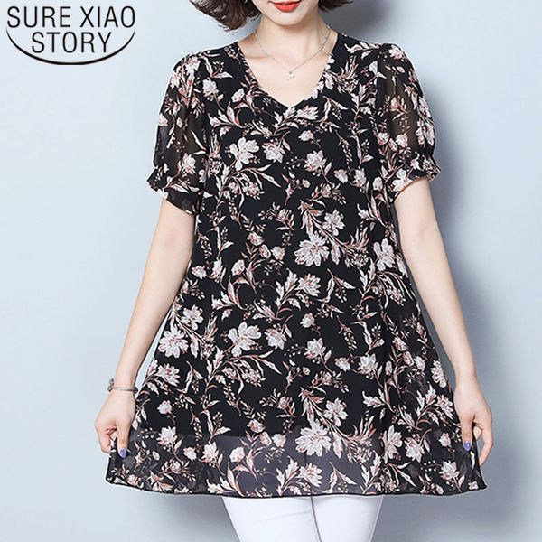 fashion womens and blouses ladies chiffon shirt short 4xl-5xl floral black women blouse shirts 4422 50 210415, White
fashion womens and blouses ladies chiffon shirt short 4xl-5xl floral black women blouse shirts 4422 50 210415, White