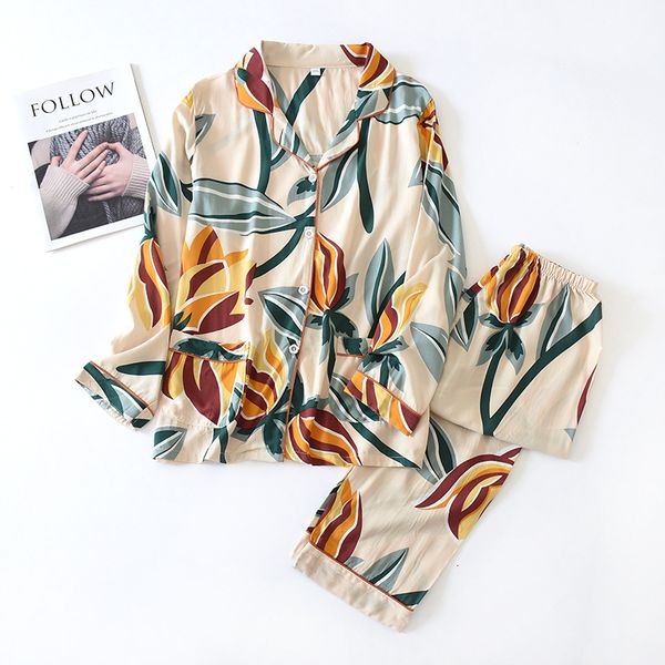women's sleepwear lapel homewear cotton pajamas suit button floral printed set long sleeve 2 pieces shirts + pants female pijama yz72, Black;red
women's sleepwear lapel homewear cotton pajamas suit button floral printed set long sleeve 2 pieces shirts + pants female pijama yz72, Black;red