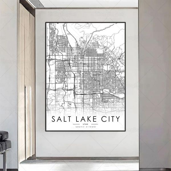 paintings black and white city map salt lake poster hd print wall art canvas nordic landspace painting for home decor artwork
paintings black and white city map salt lake poster hd print wall art canvas nordic landspace painting for home decor artwork