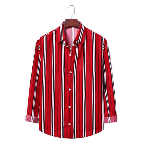 men's casual shirts striped contrast long sleeve for men autumn winter shirt lapel button up male blouse streetwear chemise homme, White;black
men's casual shirts striped contrast long sleeve for men autumn winter shirt lapel button up male blouse streetwear chemise homme, White;black